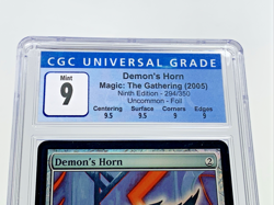 CGC 9 - 2005 DEMON'S HORN - 9th FOIL Graded MTG Magic the Gathering Card - Image 2