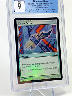 CGC 9 - 2005 DEMON'S HORN - 9th FOIL Graded MTG Magic the Gathering Card - Image 3
