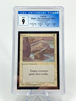 CGC 9 - 1993 LANCE - Collectors' Edition Graded MTG Magic the Gathering Card - Image 1