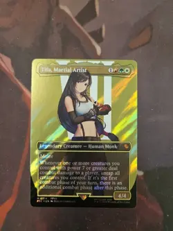 Tifa, Martial Artist Borderless Surge Foil MTG Final Fantasy Mythic Rare Mint - Image 1