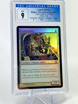 CGC 9 - 2007 LOYAL SENTRY - 10th FOIL Graded MTG Magic the Gathering Card - Image 1
