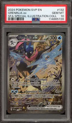 Pokemon Greninja ex SFA Special Illustration Coll. Promo SVP EN 132 PSA 10 - Image 1