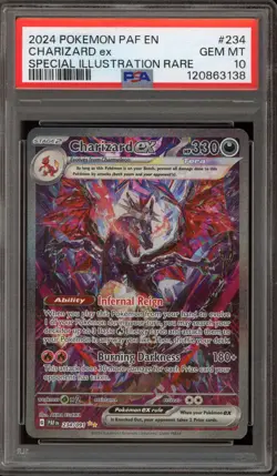 Pokemon Charizard ex Paldean Fates Special Illustration Rare #234 PSA 10 - Image 1