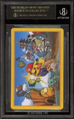 Pokemon Mario & Luigi Pikachu Jack of Diamonds Playing Cards BGS 10 BLACK LABEL - Image 2