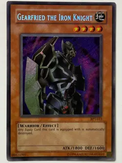 Yugioh Gearfried The Iron Knight BPT-012 Limited Edition Secret Rare - MP-LP 💎 - Image 1