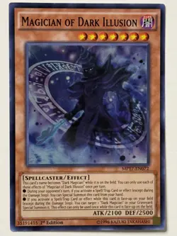 Yugioh Magician of Dark Illusion MP17-EN072 Super Rare 1st Ed NM - Image 1