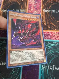 Yugioh Red-Eyes Alternative Black Dragon TN19-EN005 Prismatic Secret Limited NM - Image 2