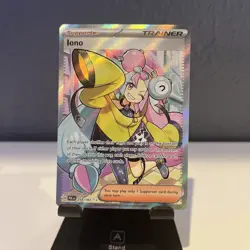 Iono Pokemon TCG Paldea Evolved Holo Ultra Rare Full Art Card 254/193 - Image 3