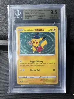 SWSH: Sword & Shield Promo Cards #SWSH074 Special Delivery Pikachu BGS 9.5 - Image 1