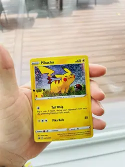 Pokemon TCG Pikachu Holo Shiny 25 anniversary rare Card, Swsh039 fast shipping - Image 1