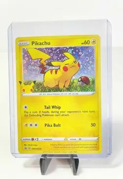 Pikachu 25th Anniversary Card SWSH039 HOLO Promo Pokemon General Mills PACK FRSH - Image 1