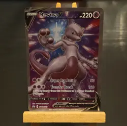 Pokemon Mewtwo v TCG Full Art Black Star Promo Card SWSH229 - Image 1
