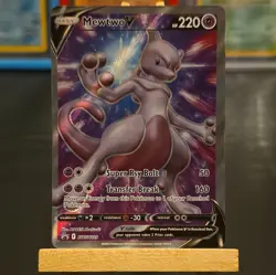 Pokemon Mewtwo v TCG Full Art Black Star Promo Card SWSH229 - Image 2