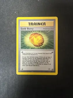 Gold Berry 93/111 - Pokemon TCG Neo Genesis Unlimited Rare Card WOTC - Image 1