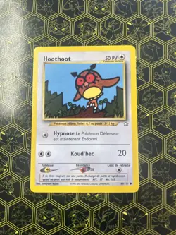 Hoothoot Vintage 2000 Pokemon Neo Genesis TCG Card 60/111 - Image 1