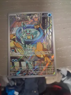 Pokemon TCG Squirtle Stellar Crown Illustration Card 148/142, - Image 1