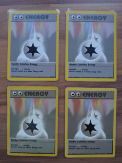 Double Colourless Energy 96/102, Uncommon, Base Set, Unlimited, Pokemon Card x4 - Image 3