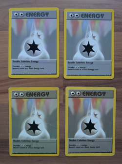 Double Colourless Energy 96/102, Uncommon, Base Set, Unlimited, Pokemon Card x4 - Image 5
