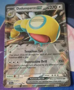 Dudunsparce ex 121/159 Journey Together Double Rare NM-Mint Pokemon Card TCG - Image 1