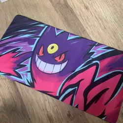Mega Gengar Rubber Playmat Play Mat For Tcg Trading Card Game Cards Pad Gaming - Image 1