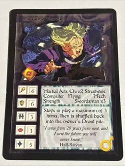 Dragonball Z Ani-Mayhem Set 2 Future Trunks FOIL Card 1997 RARE - LP - Image 1
