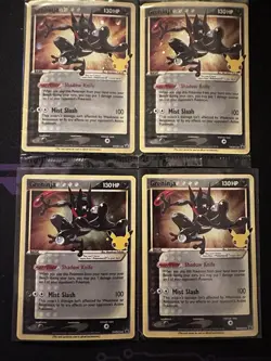 Pokemon Celebrations Greninja Gold Star X4 SWSH144 2 Sealed & 2 Open (4 Cards) - Image 1