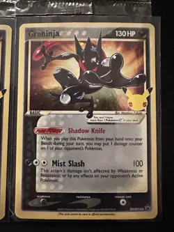 Pokemon Celebrations Greninja Gold Star X4 SWSH144 2 Sealed & 2 Open (4 Cards) - Image 5