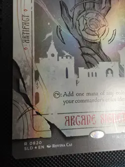 MTG Arcane Signet Rainbow Foil Secret Lair Rovina Cai Card 0820 - Image 4