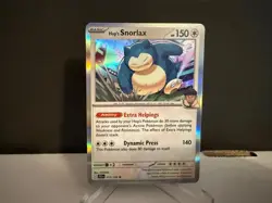 2025 Pokemon TCG Hop's Snorlax 117 Journey Together Holo Rare Card NM+ - Image 1