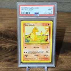PSA 9 Base Set Unlimited Charmander 46/102 Pokemon Cards 1999 - Image 1