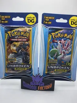 (2) Unbroken Bonds 3-Card Mini Booster Blister Pack Dollar General - Image 1