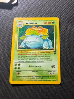Pokemon TCG Venusaur Holo Rare 18/130 - Base Set WOTC Vintage Card - Image 1