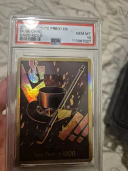 2024 DON!! CARD SABO GOLD ONE PIECE PRB01-PREMIUM BOOSTER THE BEST PSA 10 GEM - Image 3