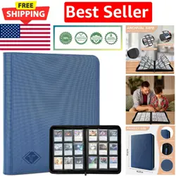 Lightweight Trading Card Folder with Zipper - Perfect for Collectors & Gifting - Image 1