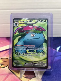 Pokemon Venusaur EX Holo Ultra Rare TCG Card 182/165 Scarlet & Violet 151 - Image 1