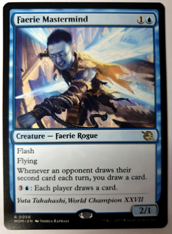 MTG: March of the Machine - Faerie Mastermind - Rare - 0058 NM - Image 1