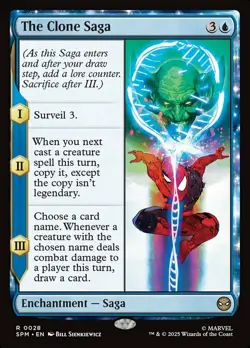 x1 The Clone Saga - Foil R MTG Marvel's Spider-Man M/NM, English - Image 1