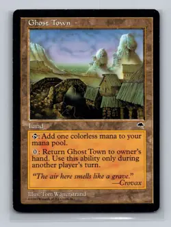 1 x Ghost Town - Tempest - MTG - Magic the Gathering - HP - Image 1
