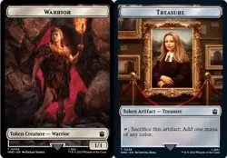 4x Treasure/Warrior Token, Doctor Who Token, MTG Token, Magic Token - Image 1