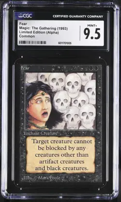 Magic: The Gathering Fear 1993 (Alpha) CGC 9.5 - Image 1