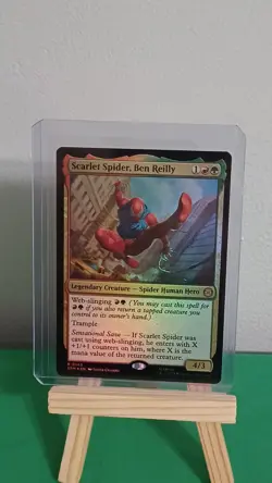 2025 Marvel's Magic The Gathering MTG R 0142 Scarlet Spider Ben Reilly Foil - Image 4