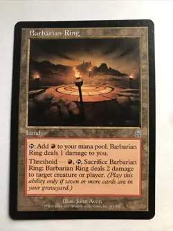 Barbarian Ring X1 Odyssey Ex+ Condition See Front/back Pics - Image 1