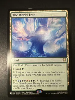 Magic the Gathering Kaldheim #275/285 The World Tree Rare NM - Image 1