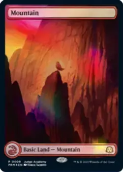 MTG Mountain - Foil (Judge Promo), Judge Promos, Near Mint, English - Image 1