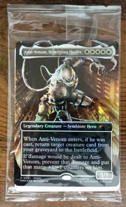 Magic The Gathering Anti-Venom Horrifying Healer Borderless Foil New Sealed #1 - Image 1