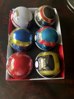 Pokemon Premier Poke Ball Tin Set Of 6 Sealed 3 TCG Booster In Each Tin - Image 2