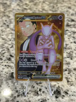 Pokemon TCG Team Rocket's Mewtwo ex 240/182 Sv10: Destined Rivals Holo - Image 1