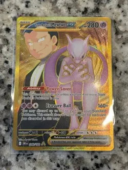 Pokemon TCG Team Rocket's Mewtwo ex 240/182 Sv10: Destined Rivals Holo - Image 2