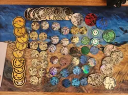 Pokemon Coins Lot Offical TCG Coin DUPLICATES Jumbo And Regular 70+ - Image 1