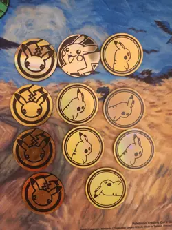 Pokemon Coins Lot Offical TCG Coin DUPLICATES Jumbo And Regular 70+ - Image 4